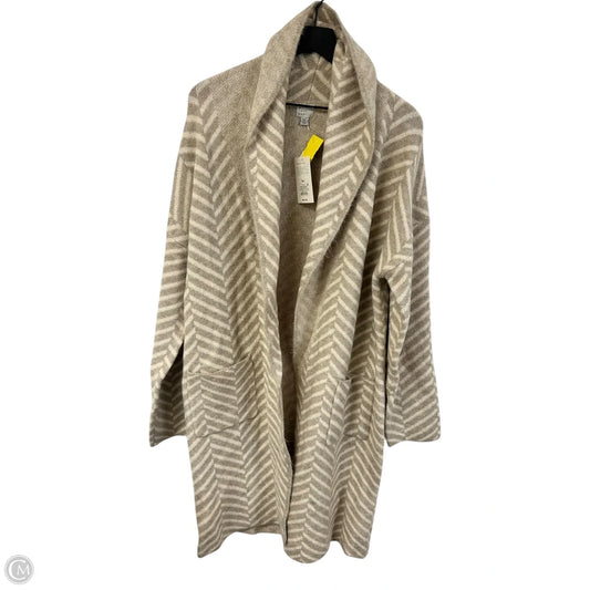 Sweater Cardigan By A New Day In Tan, Size: M