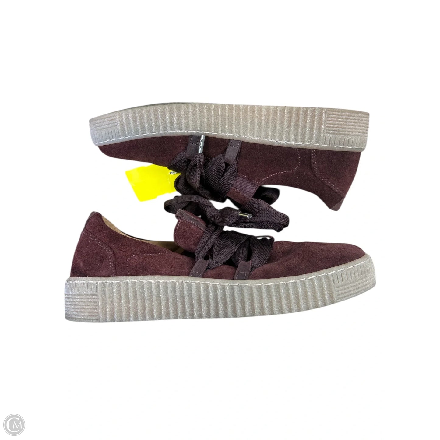 Shoes Flats By Cma In Maroon, Size: 6.5