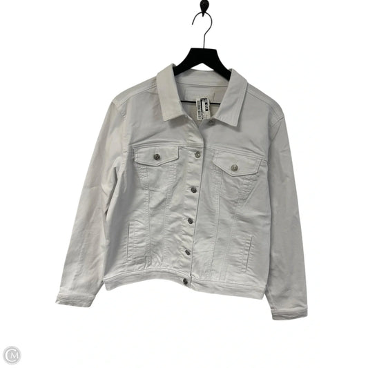 Jacket Denim By Maurices In White Denim, Size: Xl