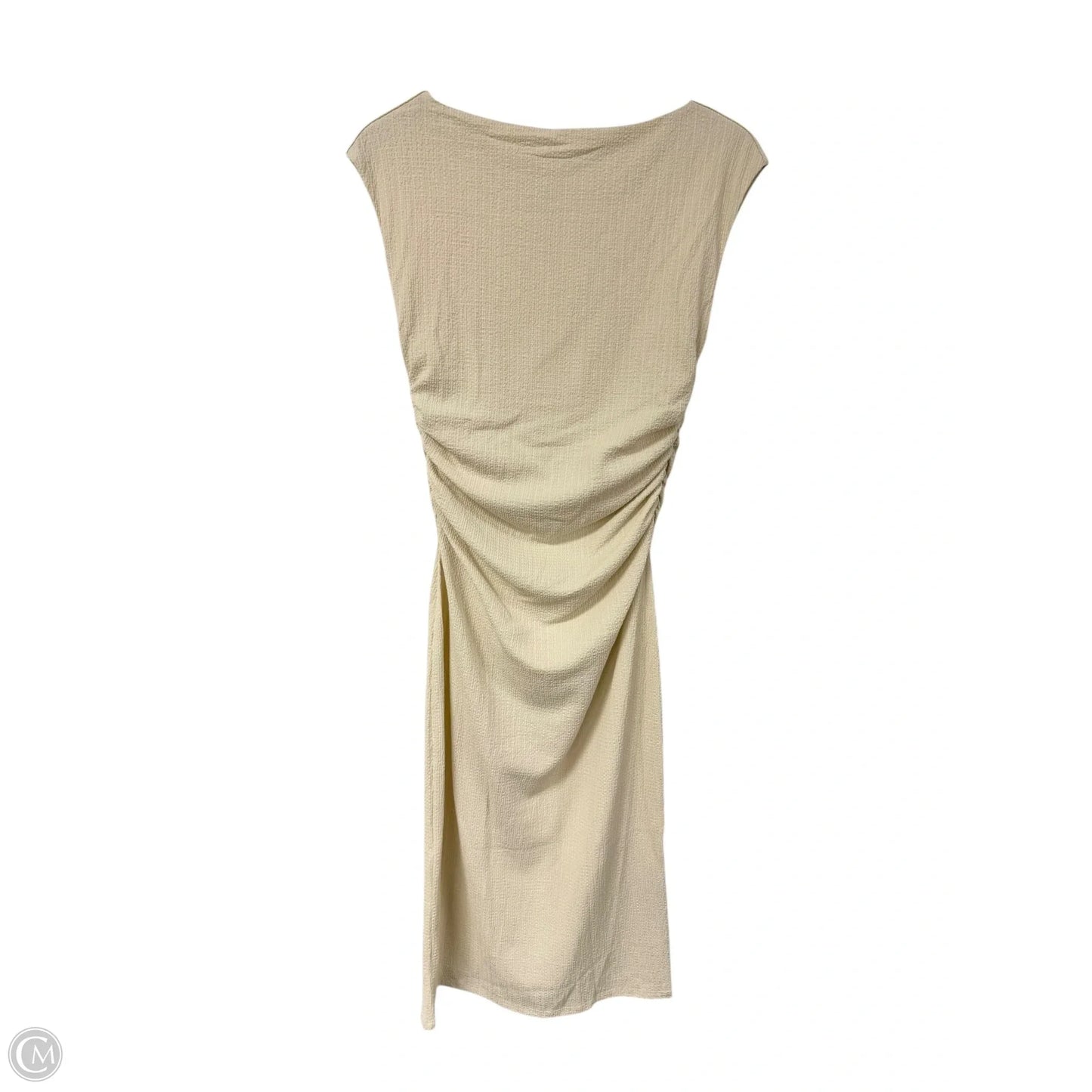 Dress Casual Maxi By H&m In Cream, Size: M