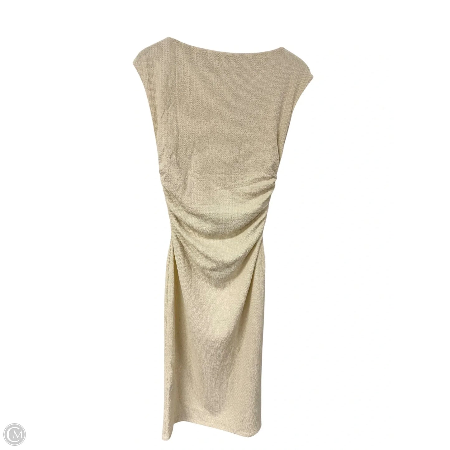 Dress Casual Maxi By H&m In Cream, Size: M