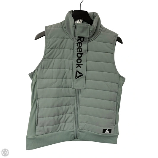 Vest Puffer & Quilted By Reebok In Green, Size: L