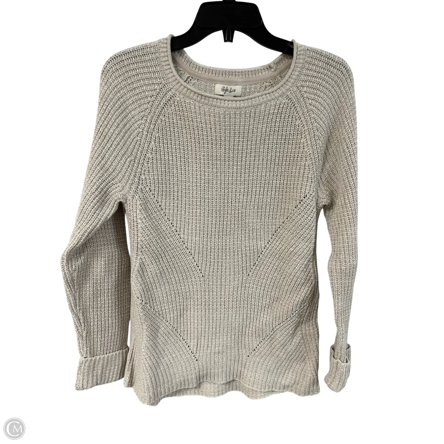 Sweater By Style And Company In Cream, Size: S