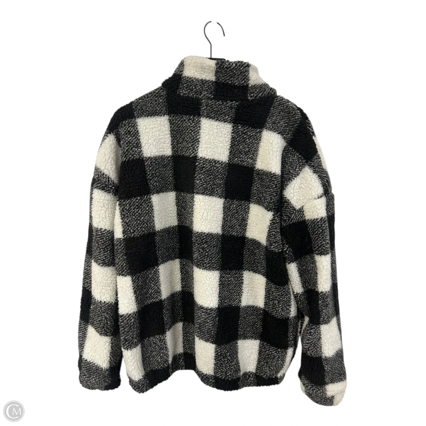 Sweatshirt Collar By Bluivy In Black & White, Size: M