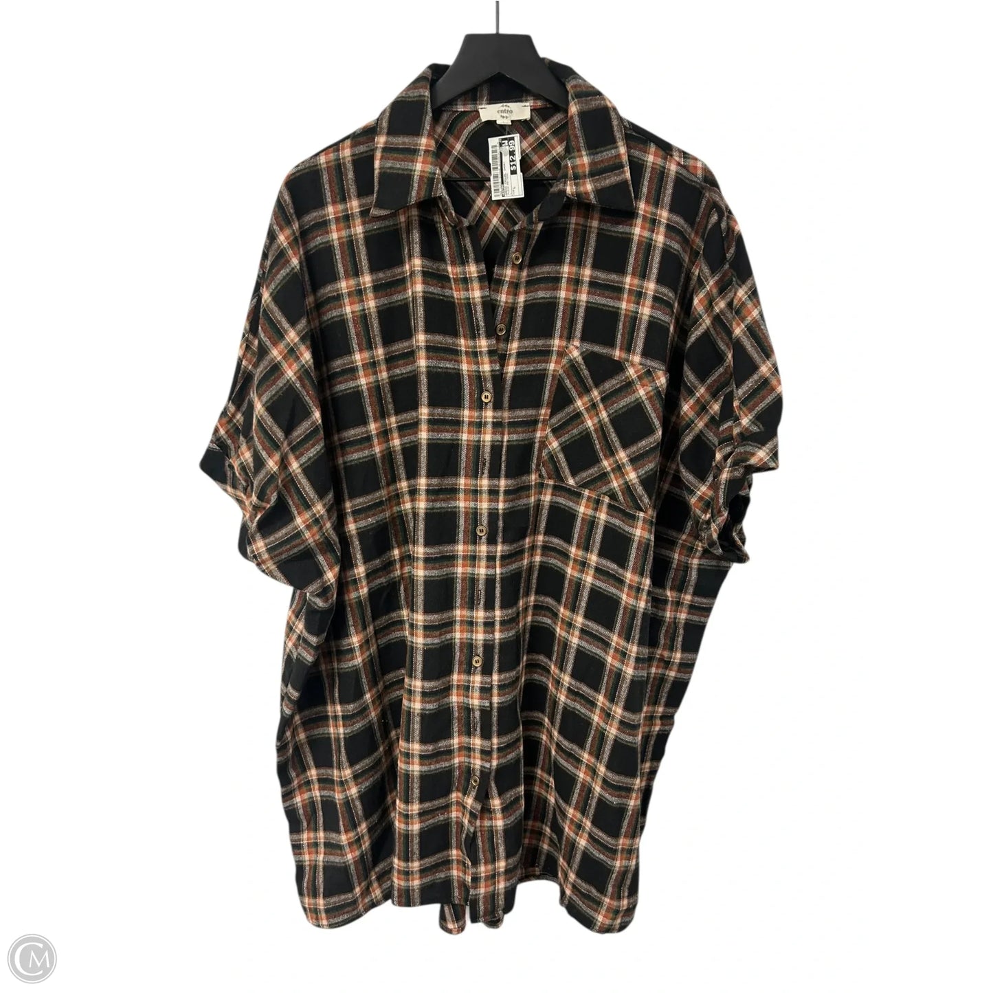 Dress Casual Short By Entro In Plaid Pattern, Size: L