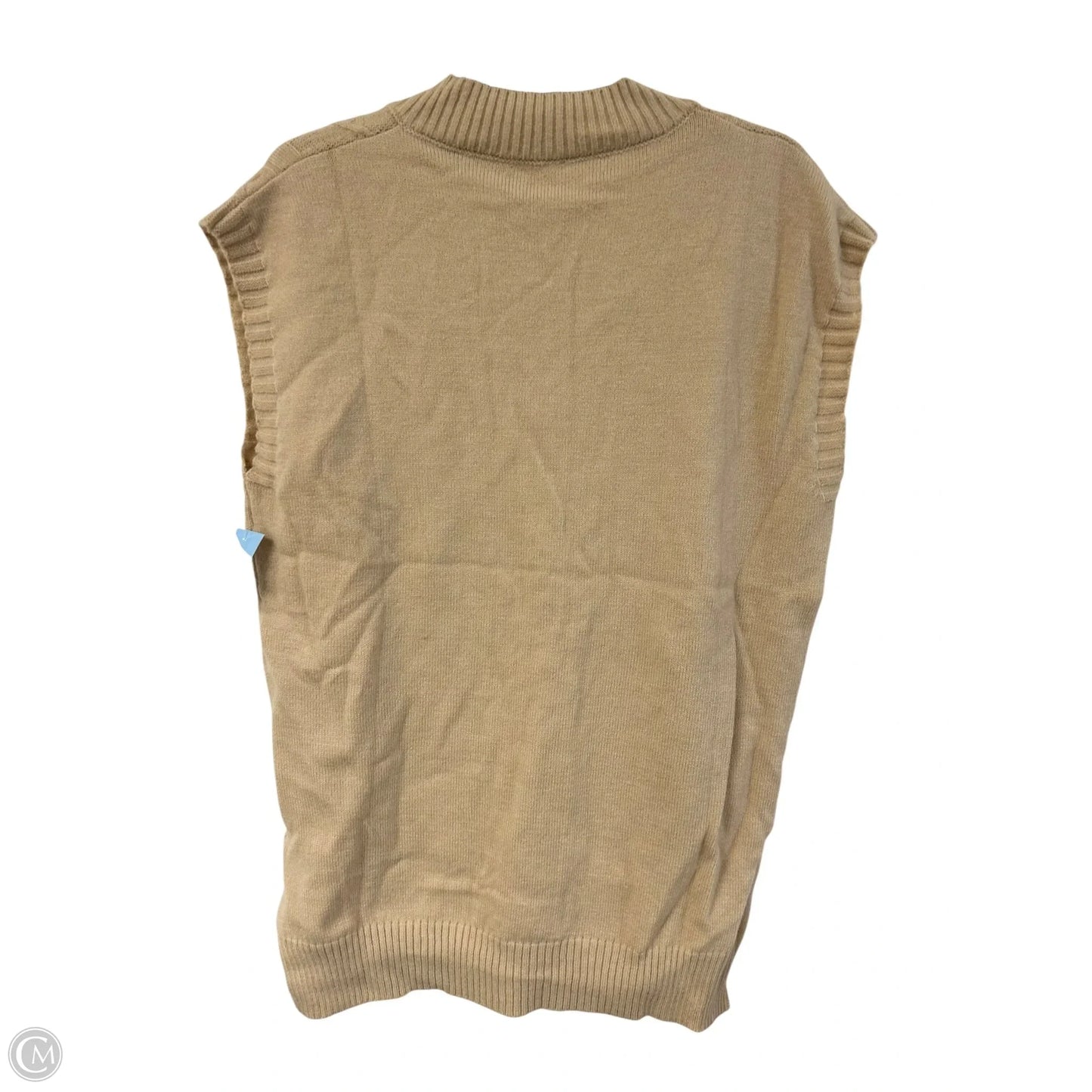 Vest Sweater By Dazy In Tan, Size: M