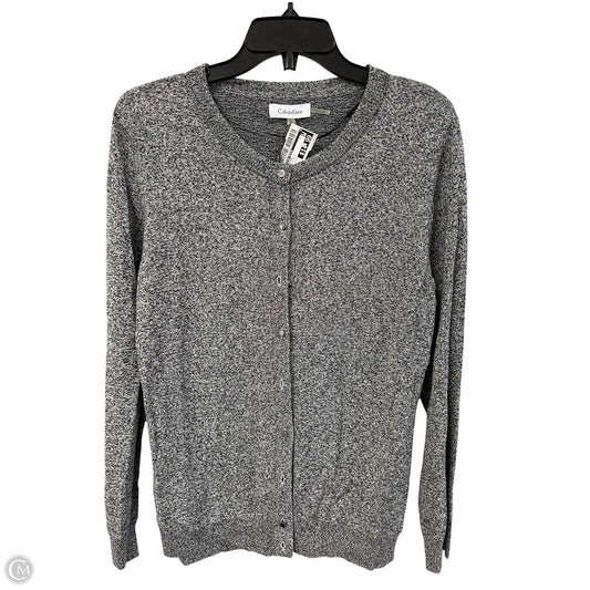 Cardigan By Calvin Klein In Black & White, Size: L