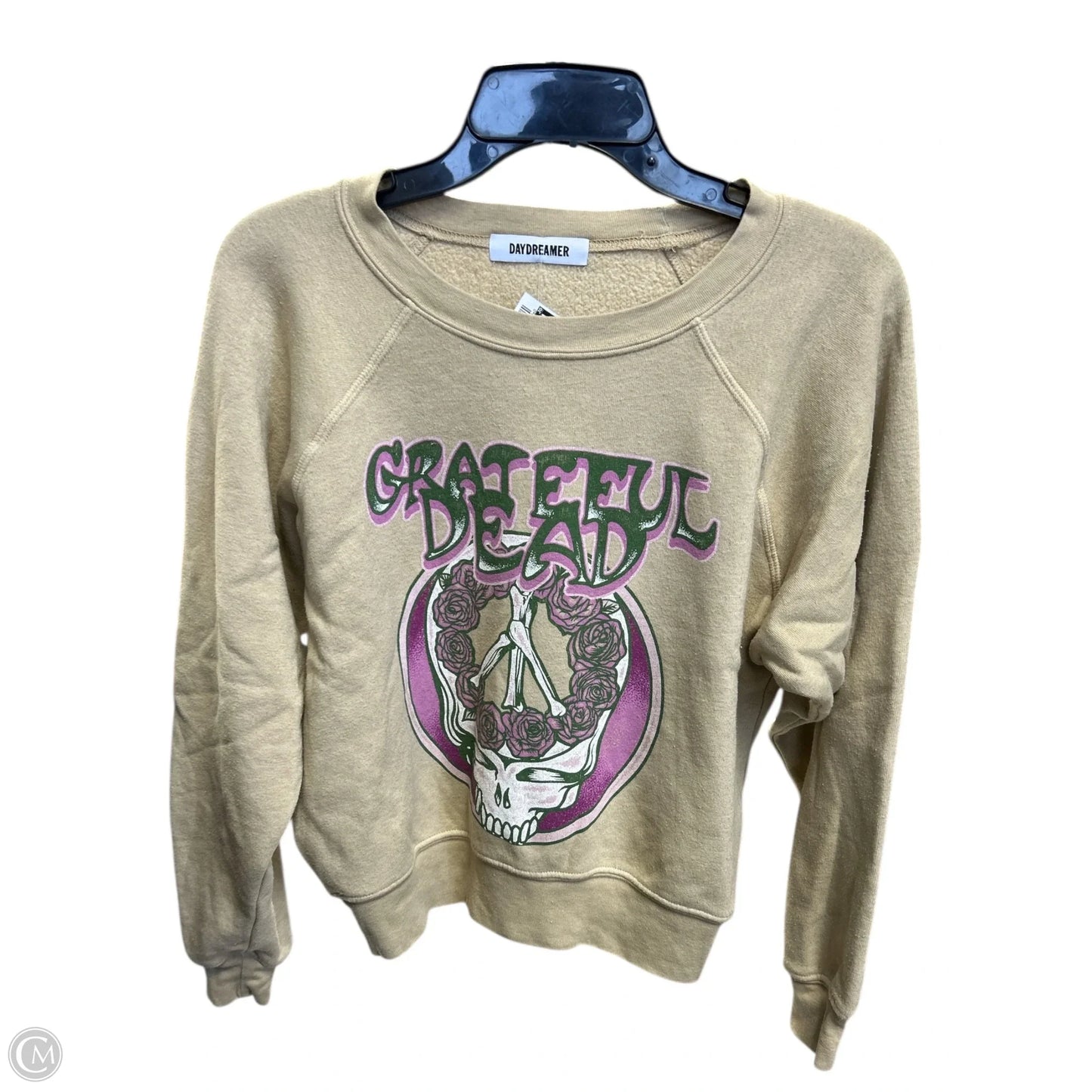 Sweatshirt Crewneck By Daydreamer In Tan, Size: S