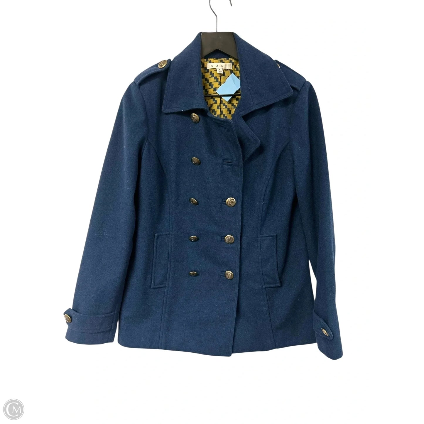 Coat Peacoat By Cabi In Navy, Size: S