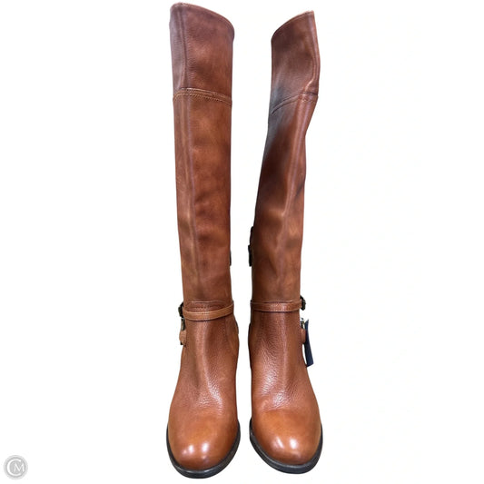 Boots Ankle Heels By Marc Fisher In Brown, Size: 6