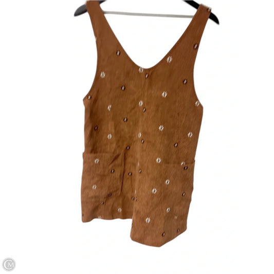 Dress Casual Short By Hem & Thread In Brown, Size: S