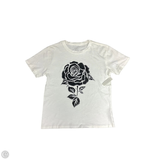 Top Short Sleeve By Z Supply In White, Size: M