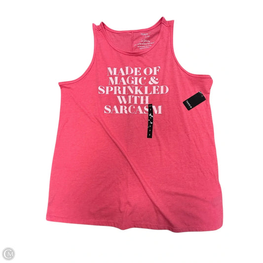 Top Sleeveless Basic By Torrid In Pink, Size: 2x