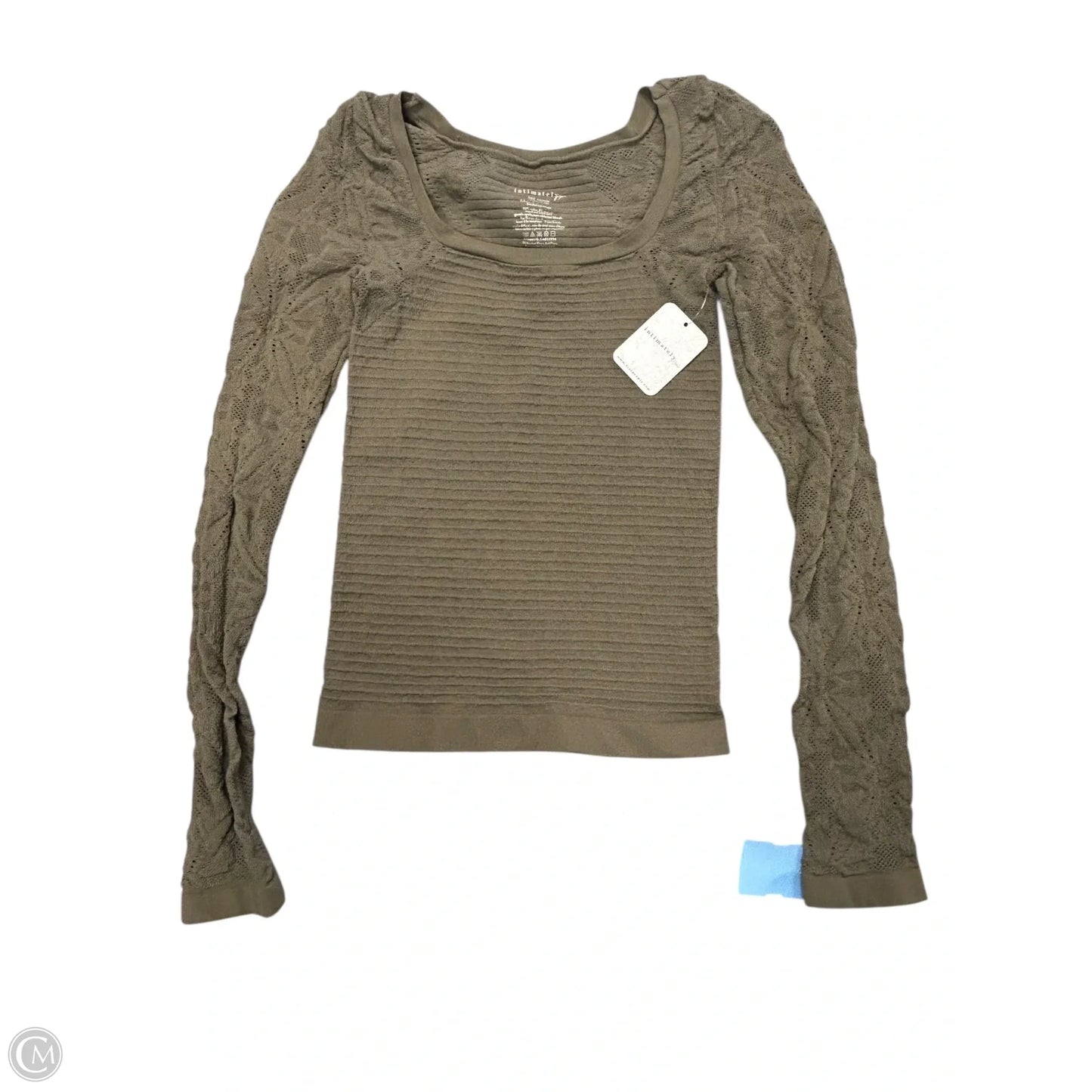 Top Long Sleeve By Free People In Green, Size: M