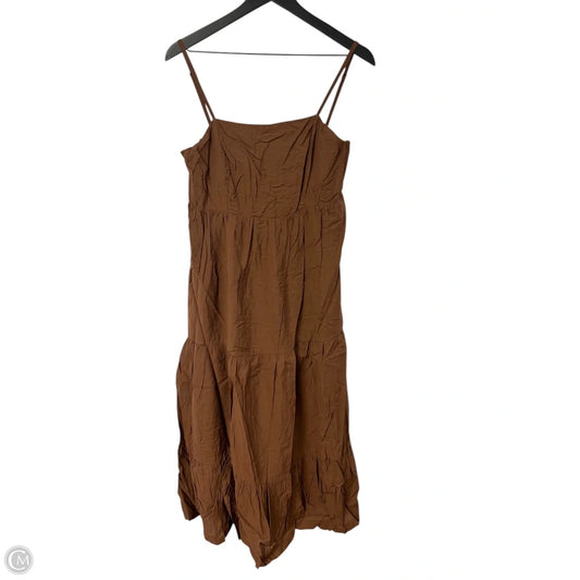 Dress Casual Maxi By Nine West Apparel In Brown, Size: L