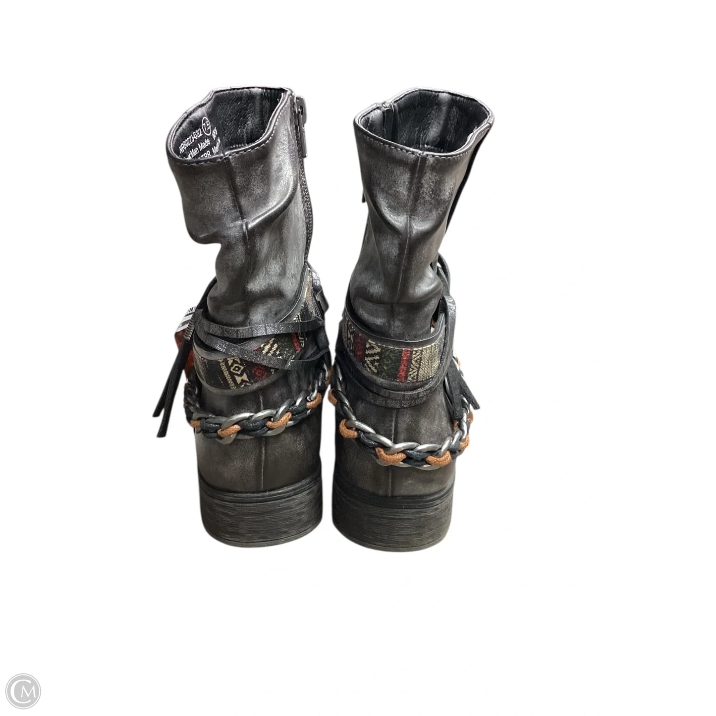 Boots Ankle Flats By Not Rated In Grey, Size: 7.5