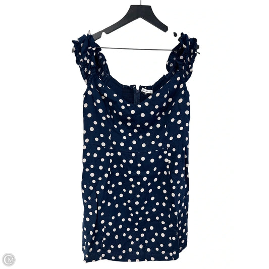 Dress Casual Short By Abercrombie And Fitch In Polkadot Pattern, Size: L