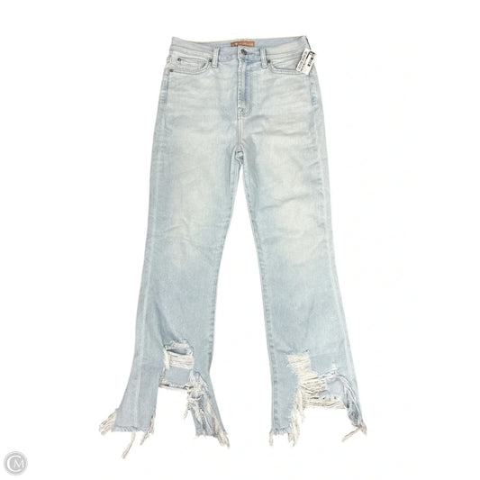 Jeans Cropped By 7 For All Mankind In Blue Denim, Size: 6