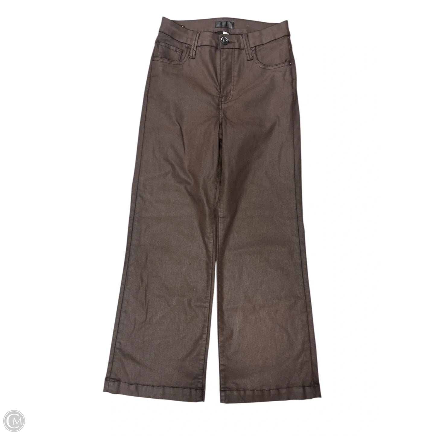 Jeans Wide Leg By Kut In Brown Denim, Size: 0