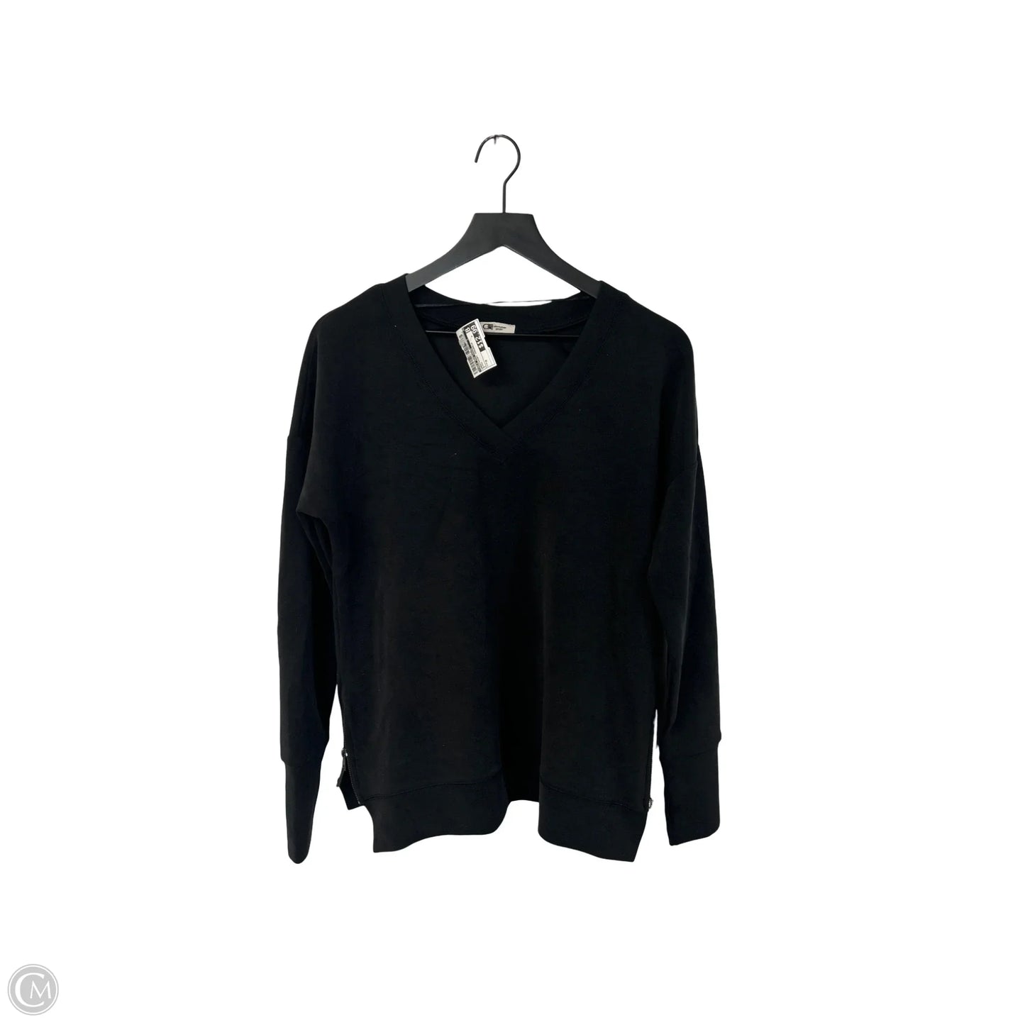 Sweatshirt Crewneck By Cable And Gauge In Black, Size: M