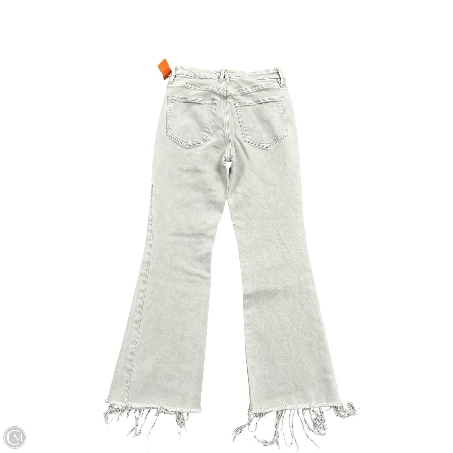 Jeans Cropped By Good American In Grey Denim, Size: 4
