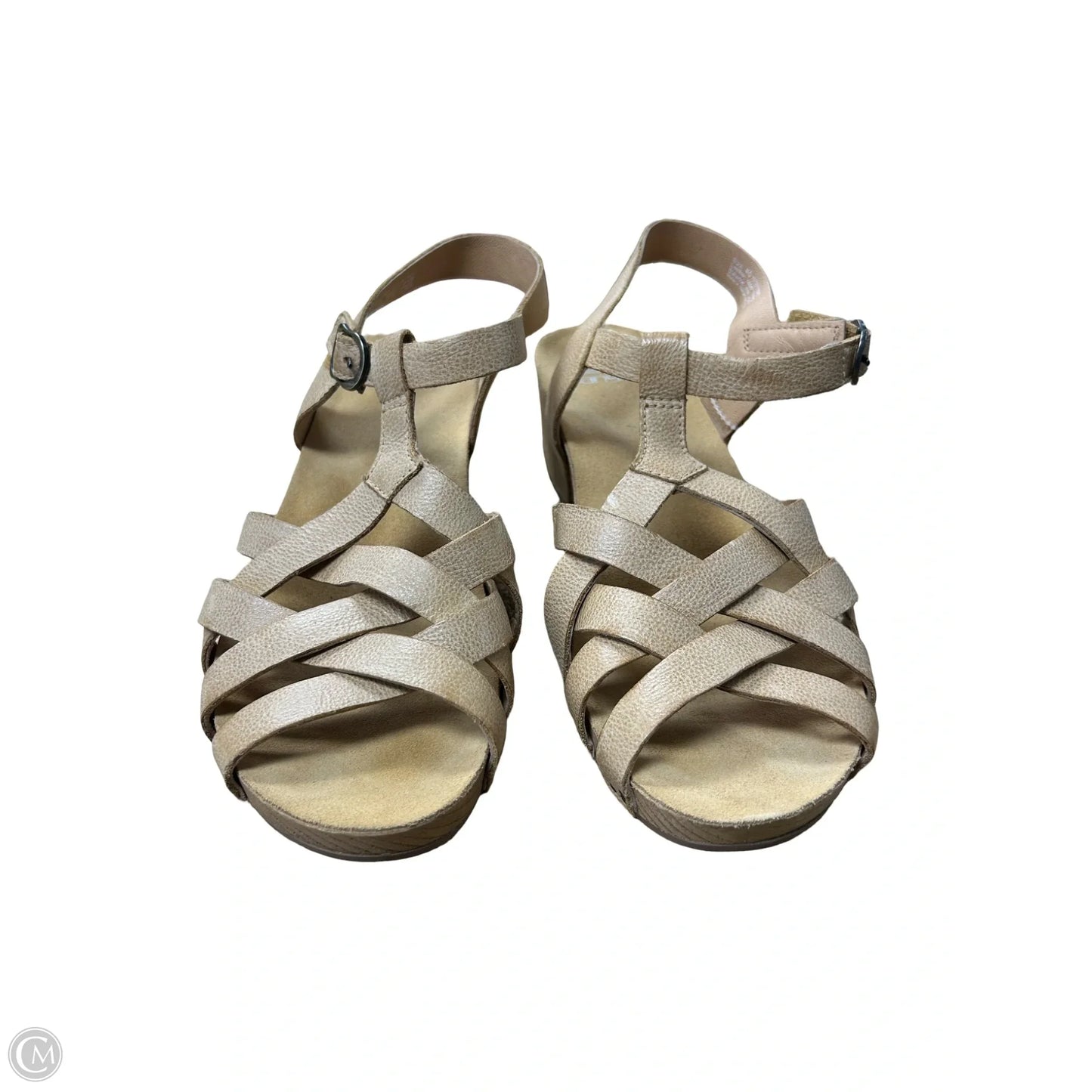 Sandals Heels Kitten By Dansko In Tan, Size: 9.5