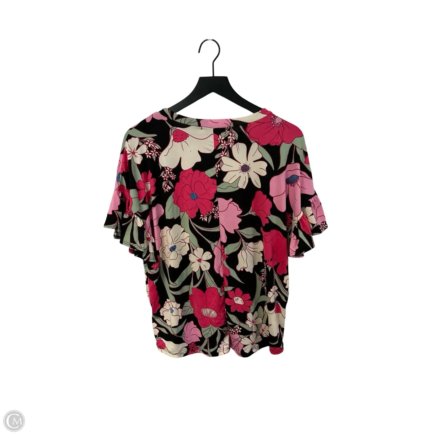 Top Short Sleeve By Haptics In Floral Print, Size: M