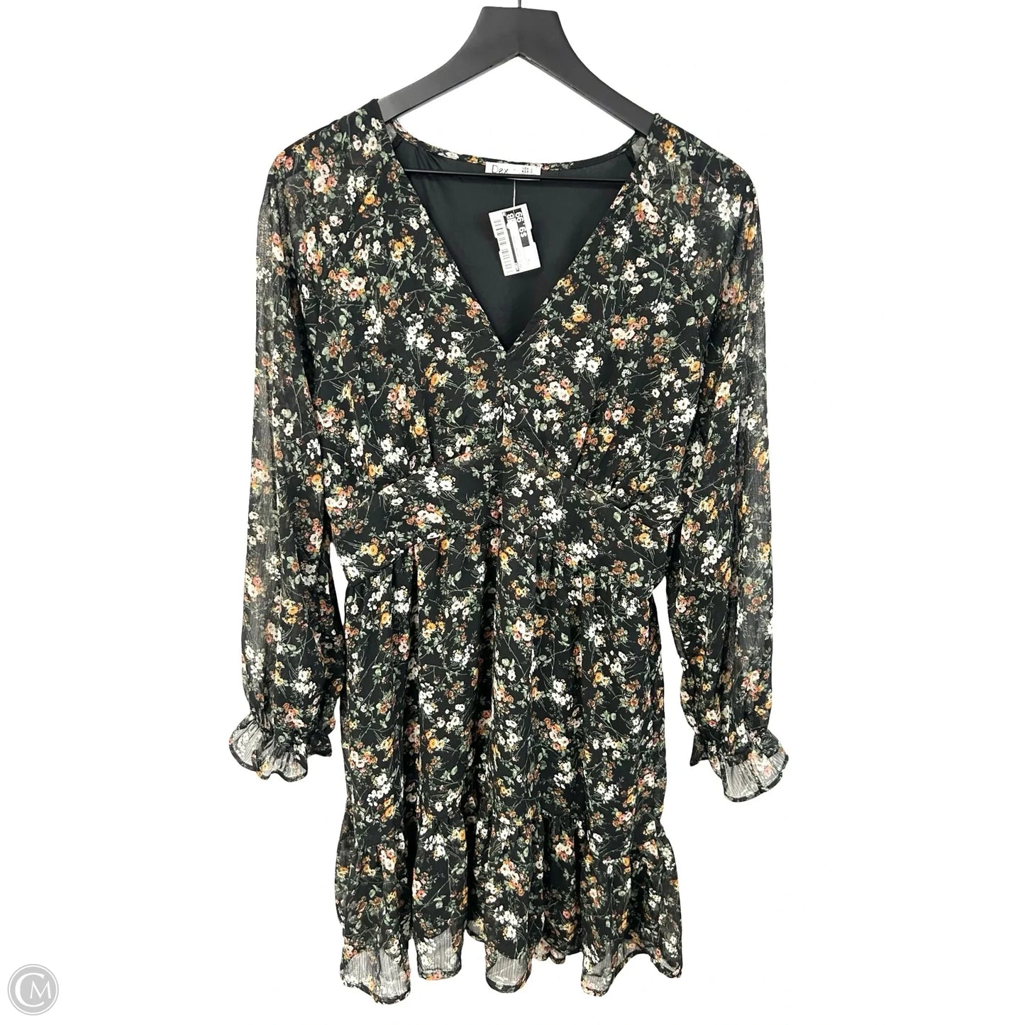 Dress Casual Short By Dex In Floral Print, Size: L