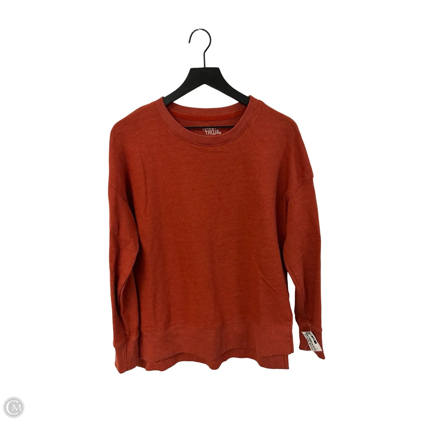 Sweatshirt Crewneck By Time And Tru In Orange, Size: M