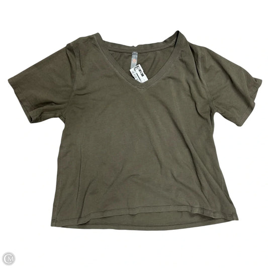 Top Short Sleeve Basic By Mono B In Green, Size: M
