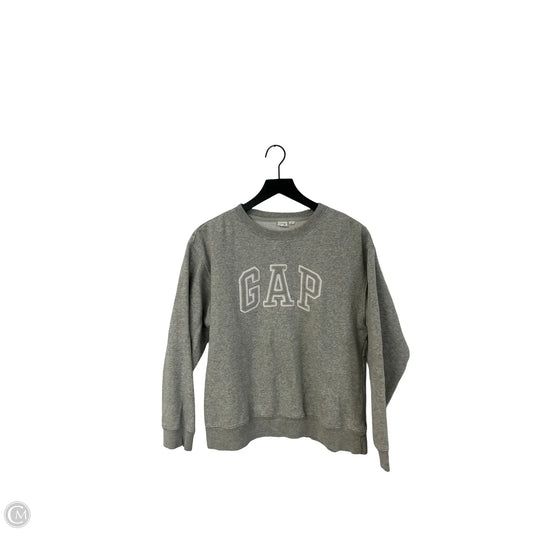 Sweatshirt Crewneck By Gap In Grey, Size: M