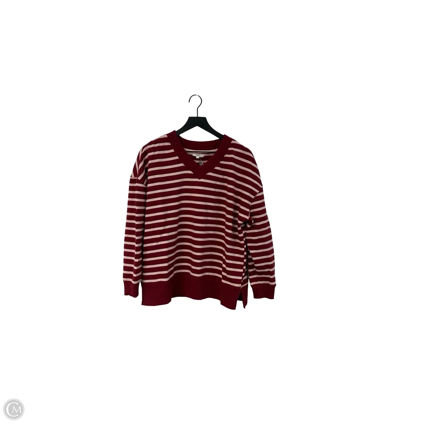 Sweatshirt Crewneck By Maurices In Pink & Red, Size: L