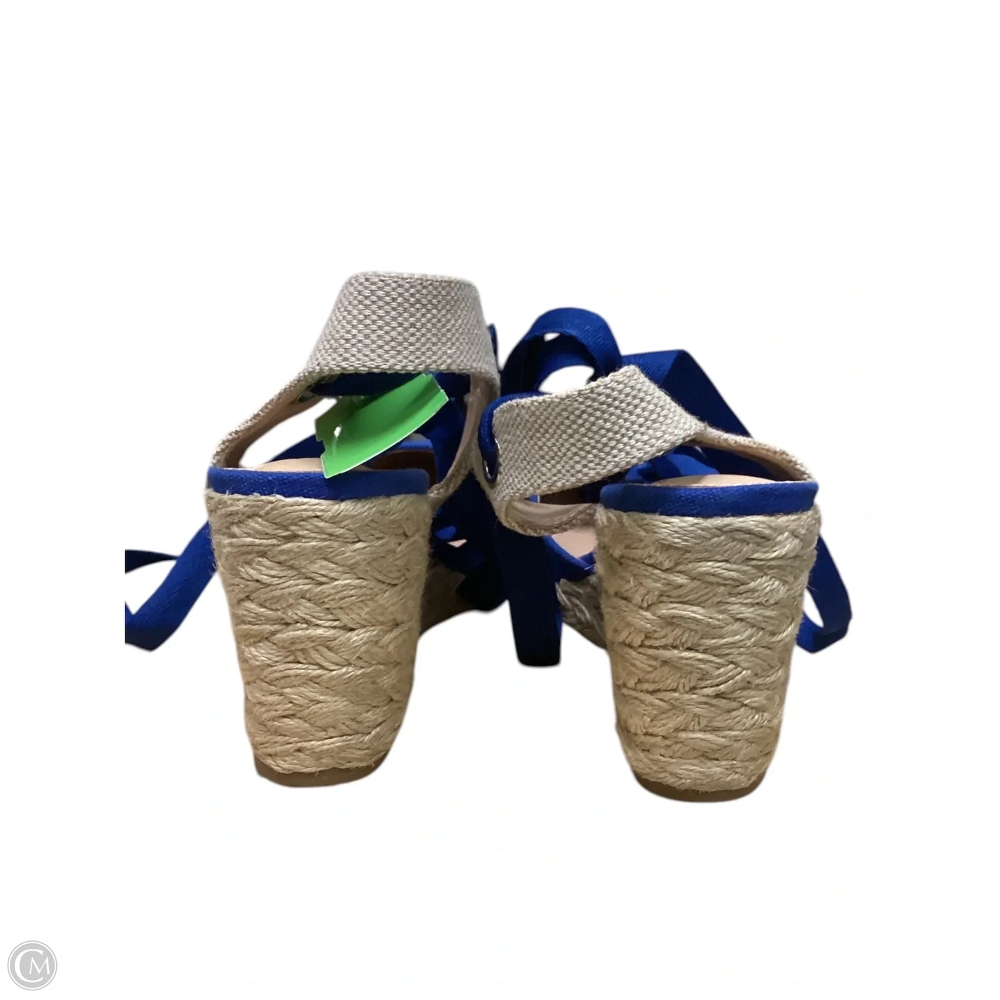 Shoes Heels Wedge By Cmf In Blue, Size: 9
