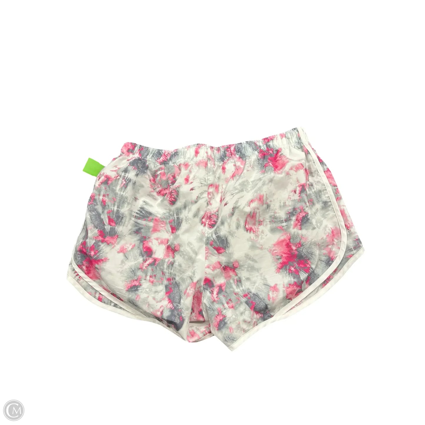 Athletic Shorts By Calvin Klein Performance In Grey & Pink, Size: M