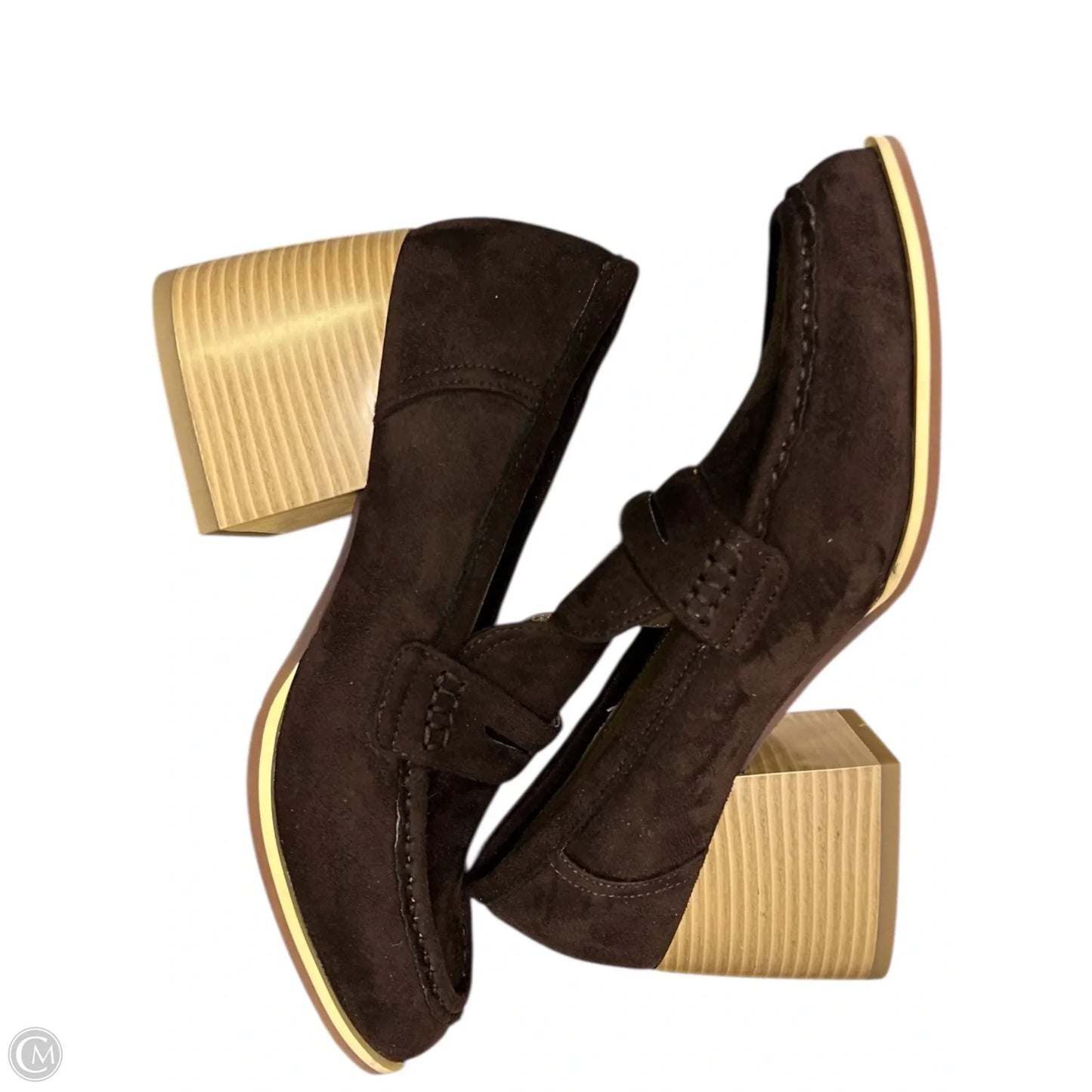 Shoes Heels Block By Cmf In Brown, Size: 7