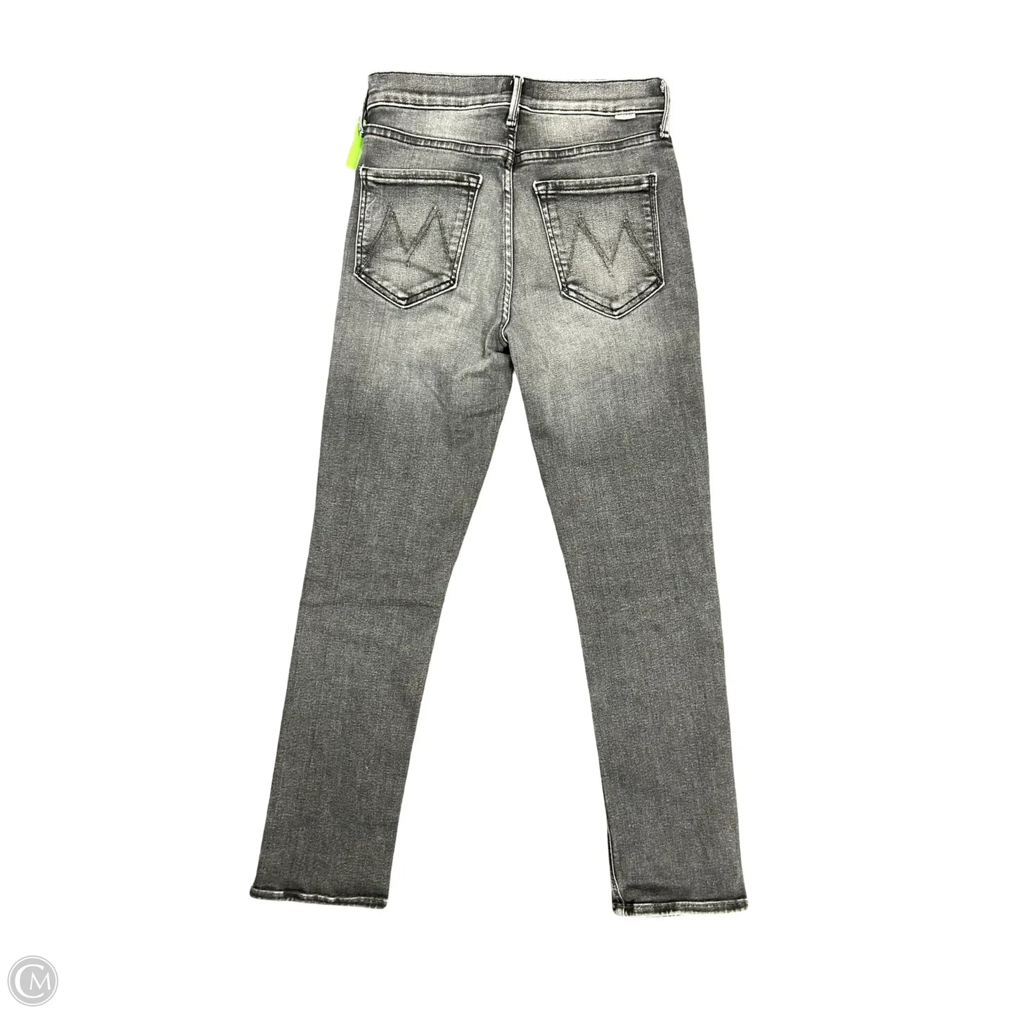 Jeans Straight By Mother In Black Denim, Size: 2