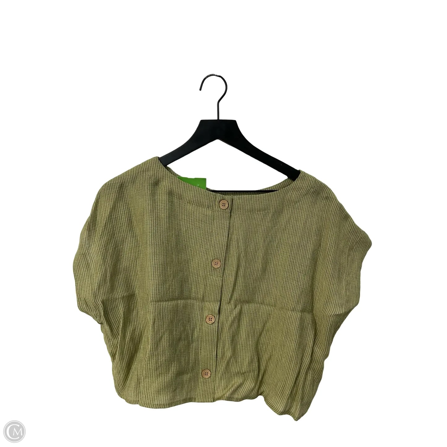 Top Short Sleeve By Blu Pepper In Green, Size: L