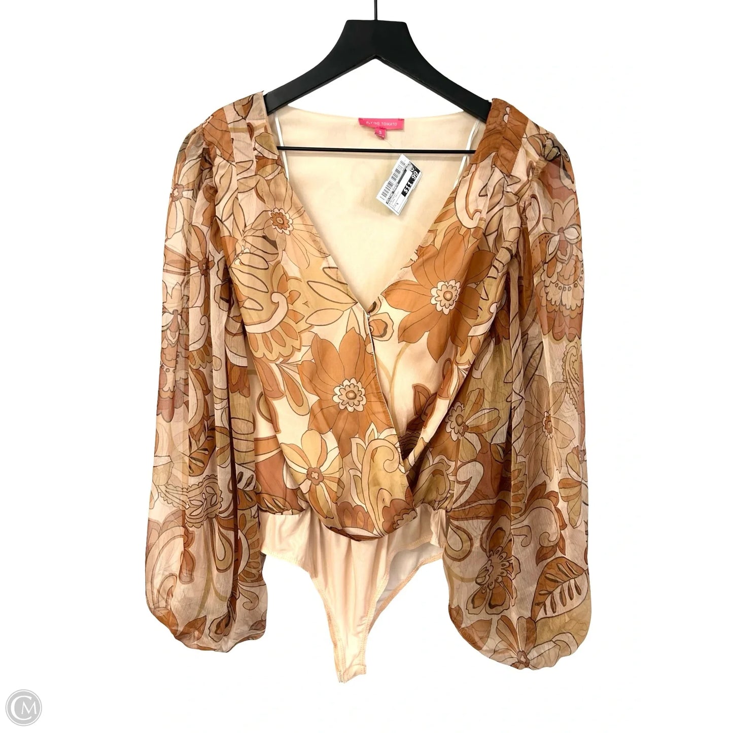 Bodysuit By Flying Tomato In Floral Print, Size: S