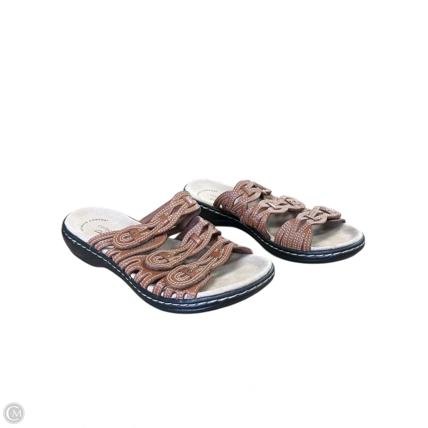 Sandals Flats By Clarks In Brown, Size: 6
