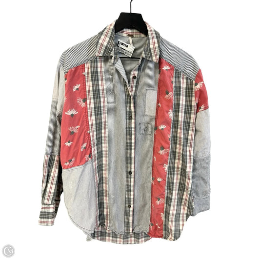 Blouse Long Sleeve By Free People In Multi-colored, Size: S