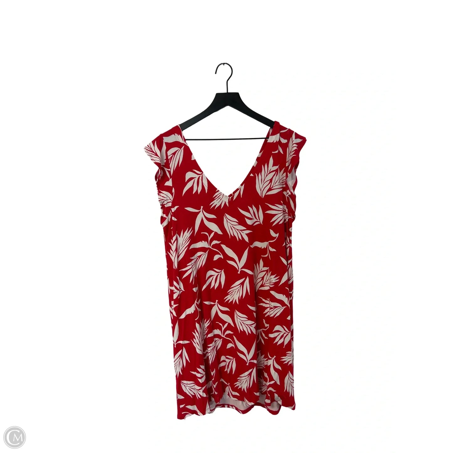 Dress Casual Short By Loft In Red & White, Size: L