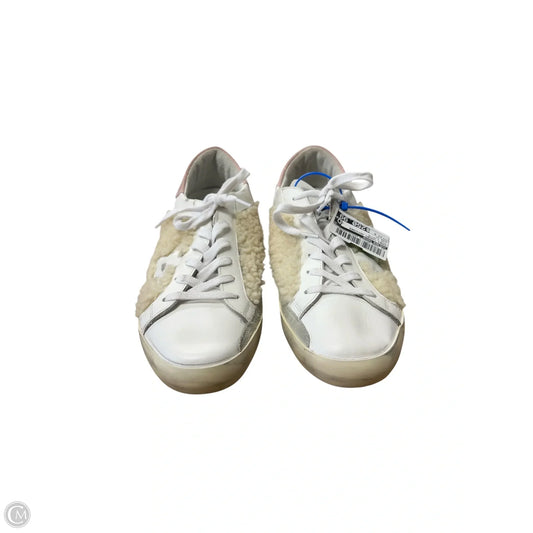 Shoes Luxury Designer By Golden Goose In Pink & White, Size: 11.5