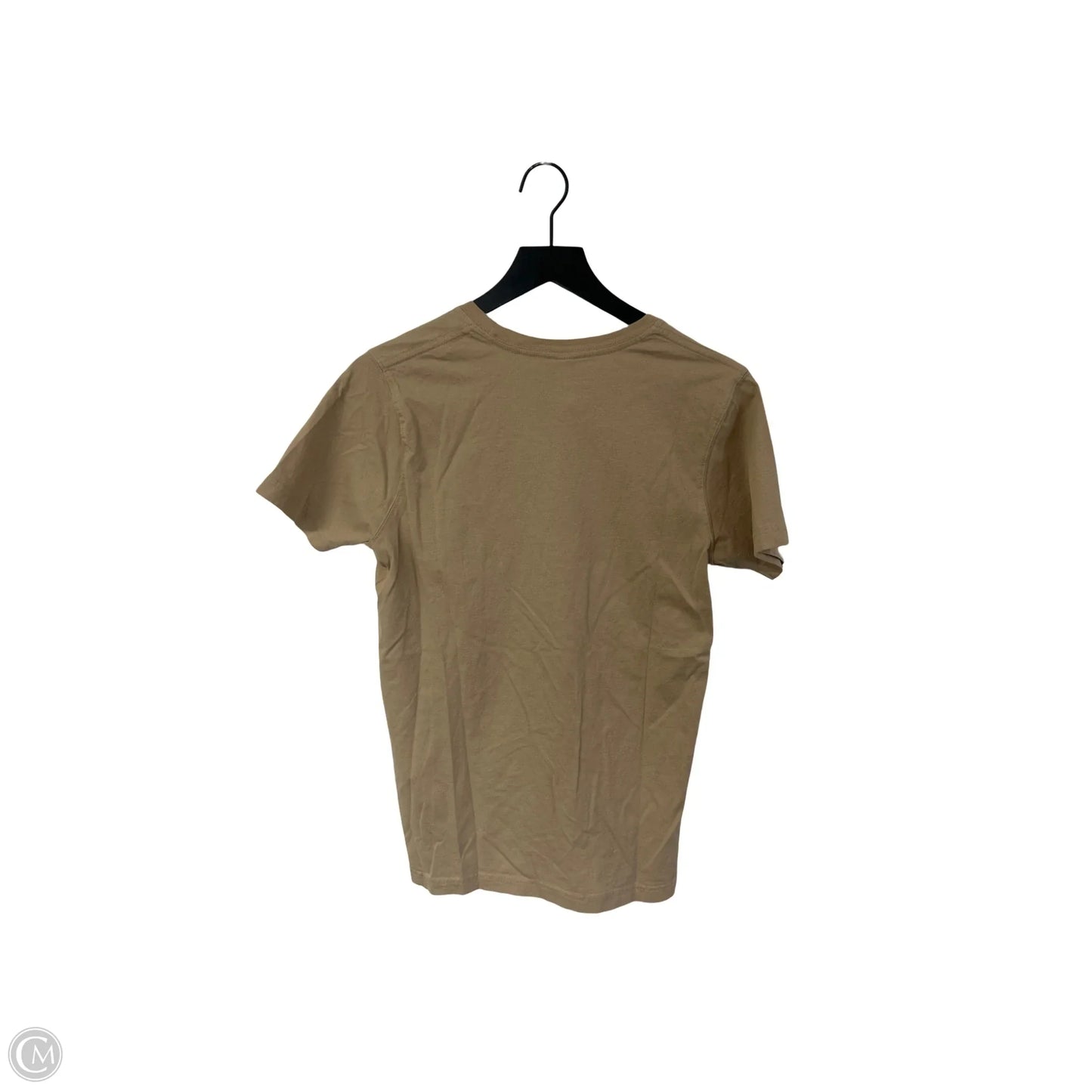 Top Short Sleeve Basic By Cme In Tan, Size: S