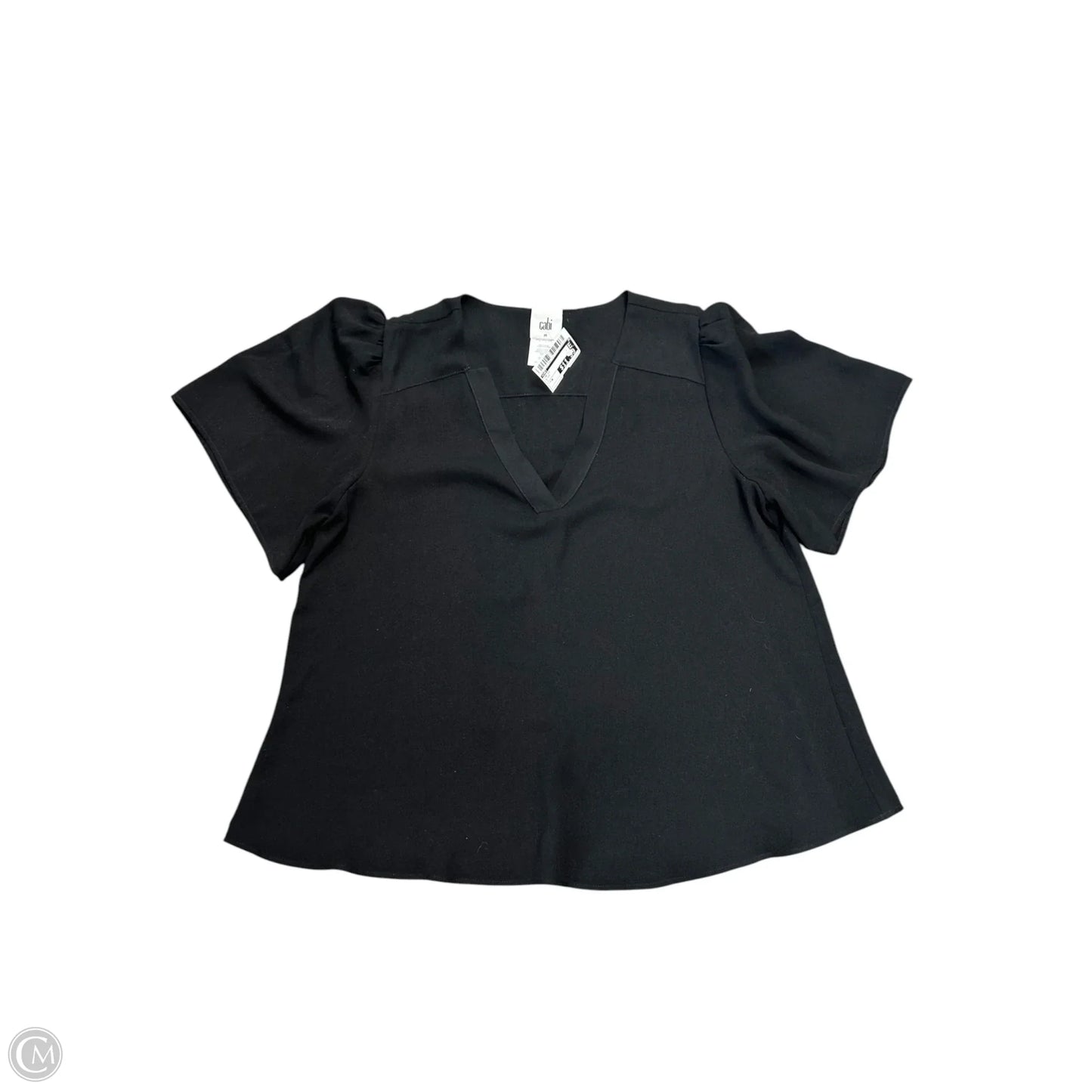 Top Short Sleeve By Cabi In Black, Size: M