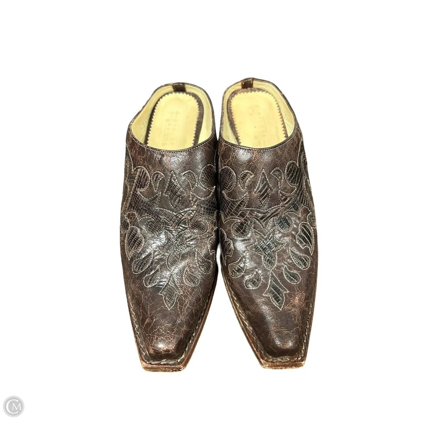 Shoes Heels Block By Corral In Brown, Size: 7.5