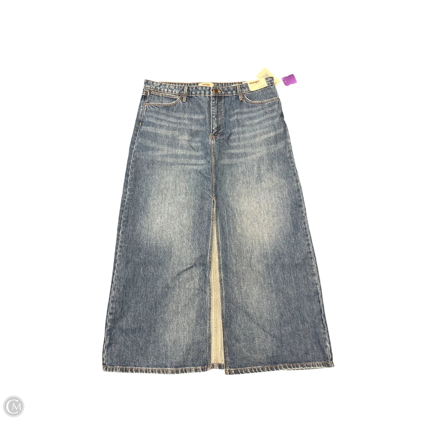 Skirt Maxi By Wrangler In Blue Denim, Size: 16