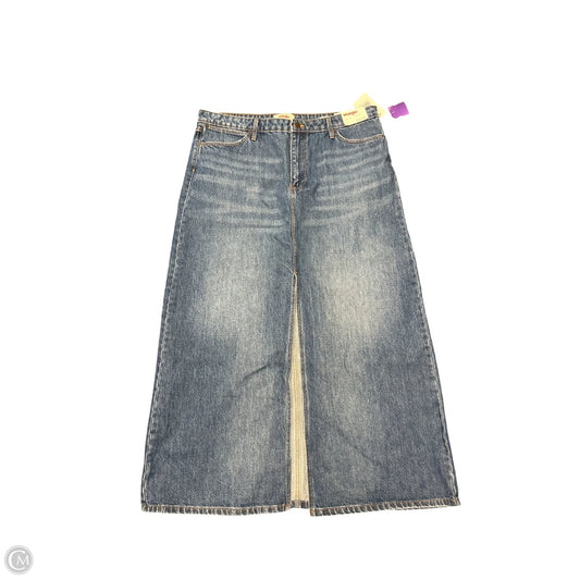 Skirt Maxi By Wrangler In Blue Denim, Size: 16