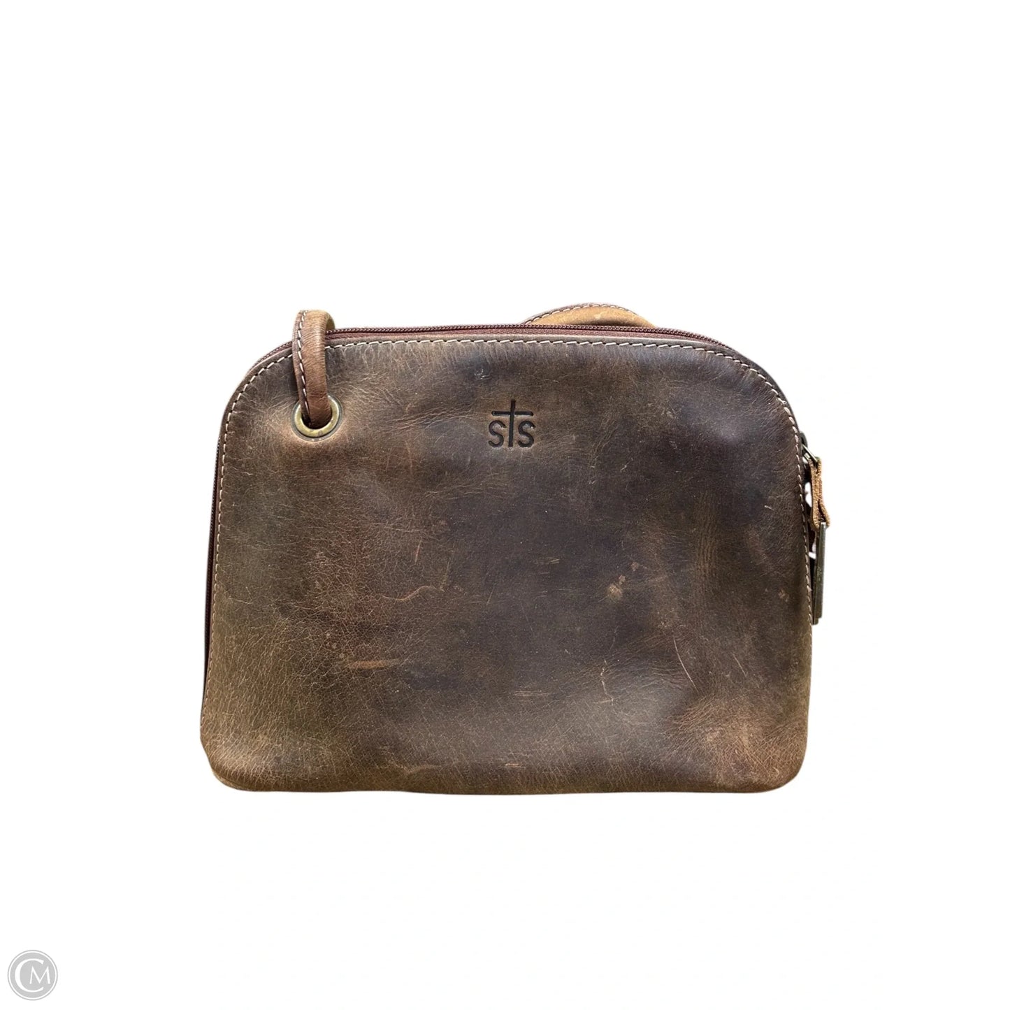Crossbody Leather By Cmc, Size: Medium