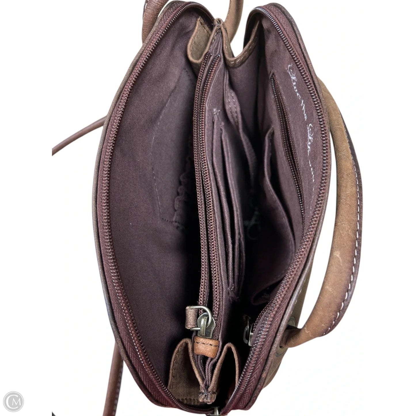 Crossbody Leather By Cmc, Size: Medium