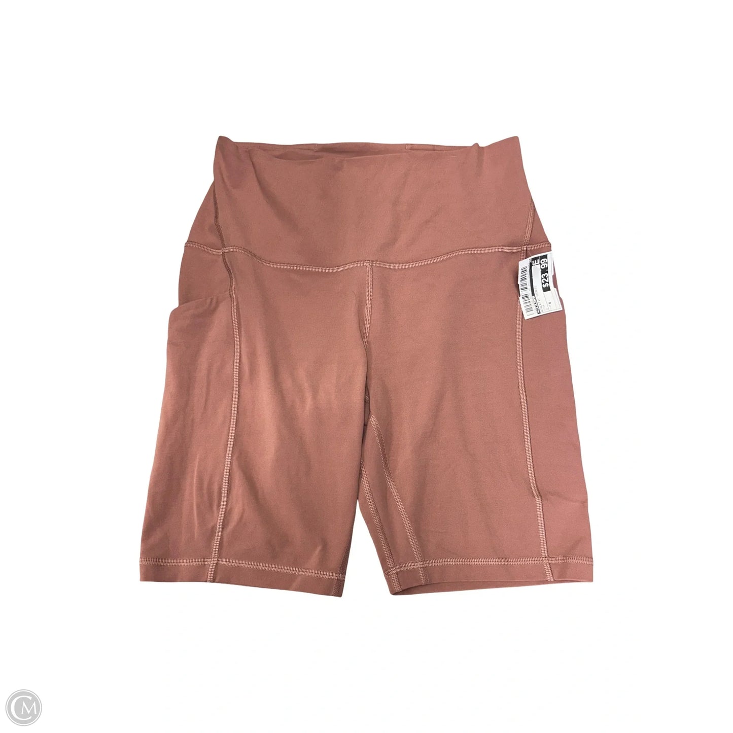 Athletic Shorts By Lululemon In Pink, Size: 8